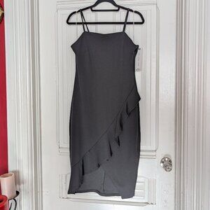 Hot Topic Almost Famous Spaghetti Strap & Ruffle Midi Dress NWT Size L